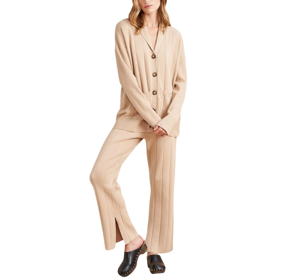 La Ligne Ribbed Beige Molly Knit Pants Size M